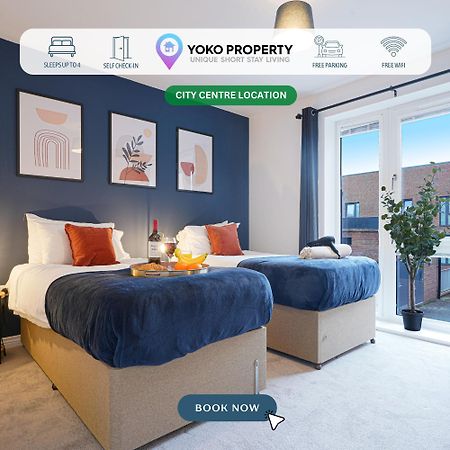 Luxury Campbell Park Apartments In Central Mk With Balcony, Free Parking & Smart Tv With Netflix By Yoko Property 米尔顿凯恩斯 外观 照片